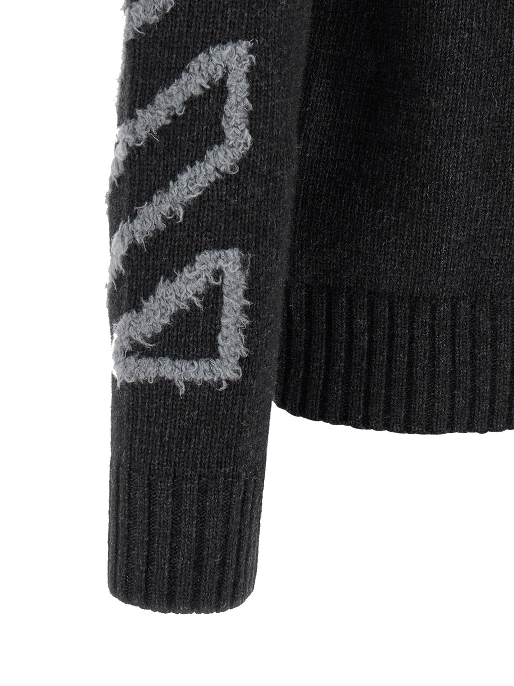 Off-White Grauer Wollcardigan