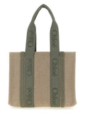 Chloé Zweifarbige Leinen-Tasche