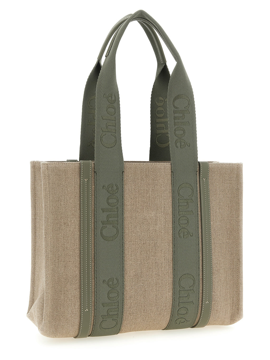 Chloé Zweifarbige Leinen-Tasche