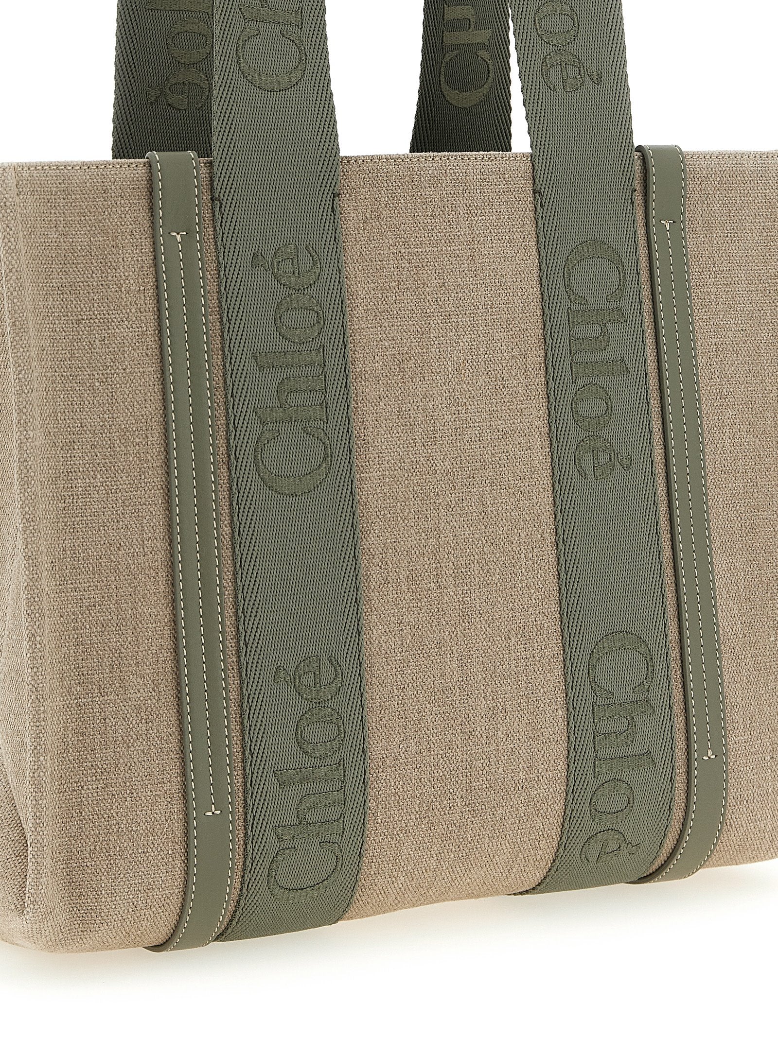 Chloé Zweifarbige Leinen-Tasche