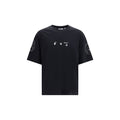 Off-White Schwarzes Baumwoll-T-Shirt