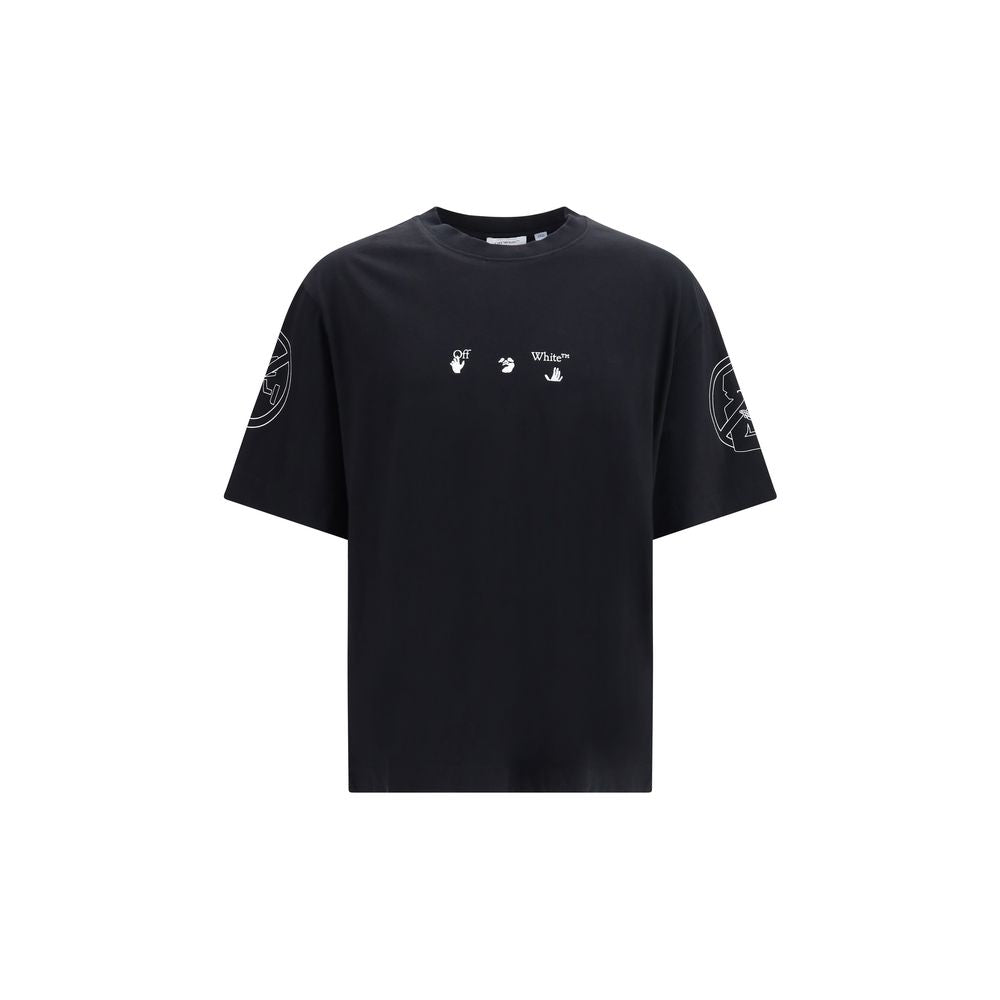 Off-White Schwarzes Baumwoll-T-Shirt