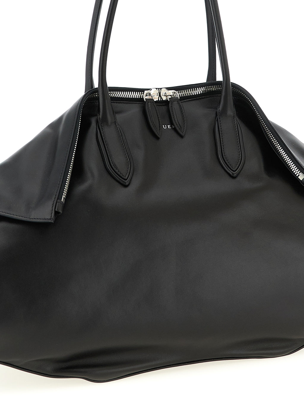 Alexander McQueen Schwarze Kalbsleder-Schultertasche