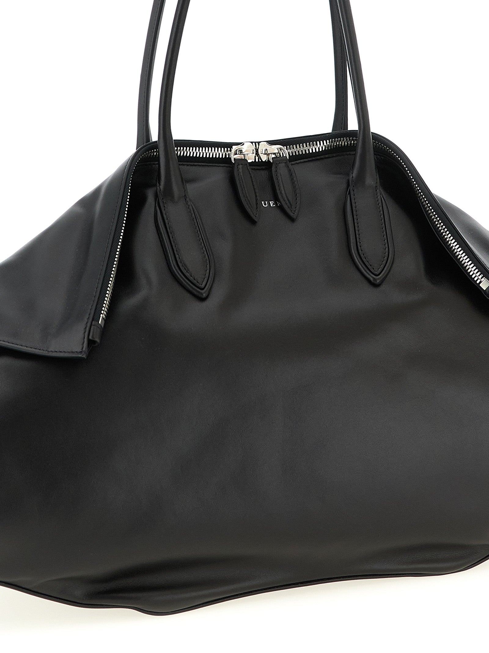 Alexander McQueen Schwarze Kalbsleder-Schultertasche