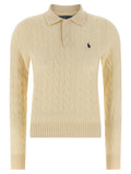 Polo Ralph Lauren Weißes Woll-Poloshirt