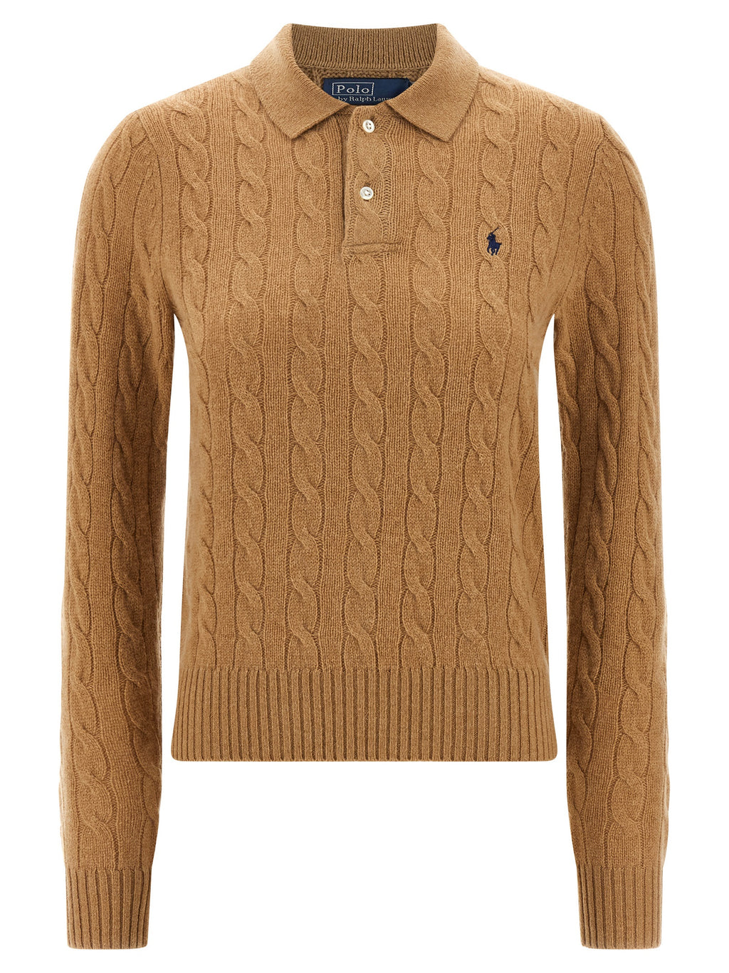 Polo Ralph Lauren Beige Woll-Poloshirt