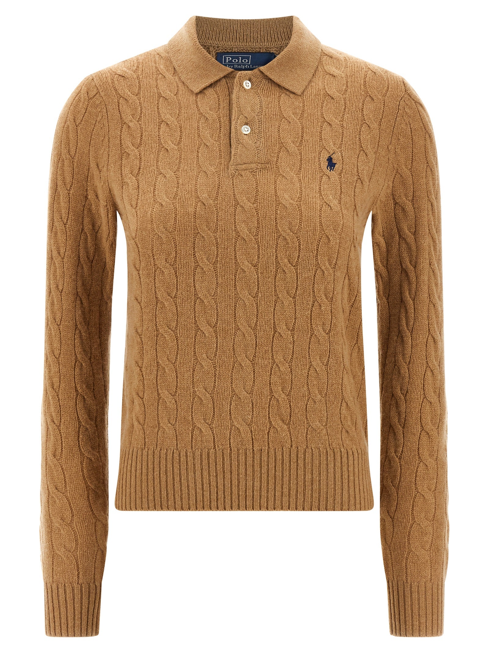 Polo Ralph Lauren Beige Woll-Poloshirt