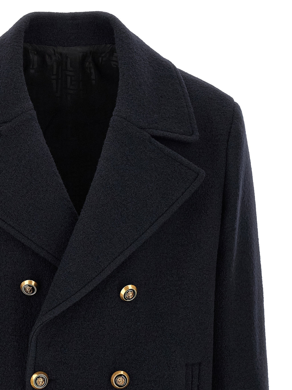 Balmain Blauer Sakko aus reiner Schurwolle