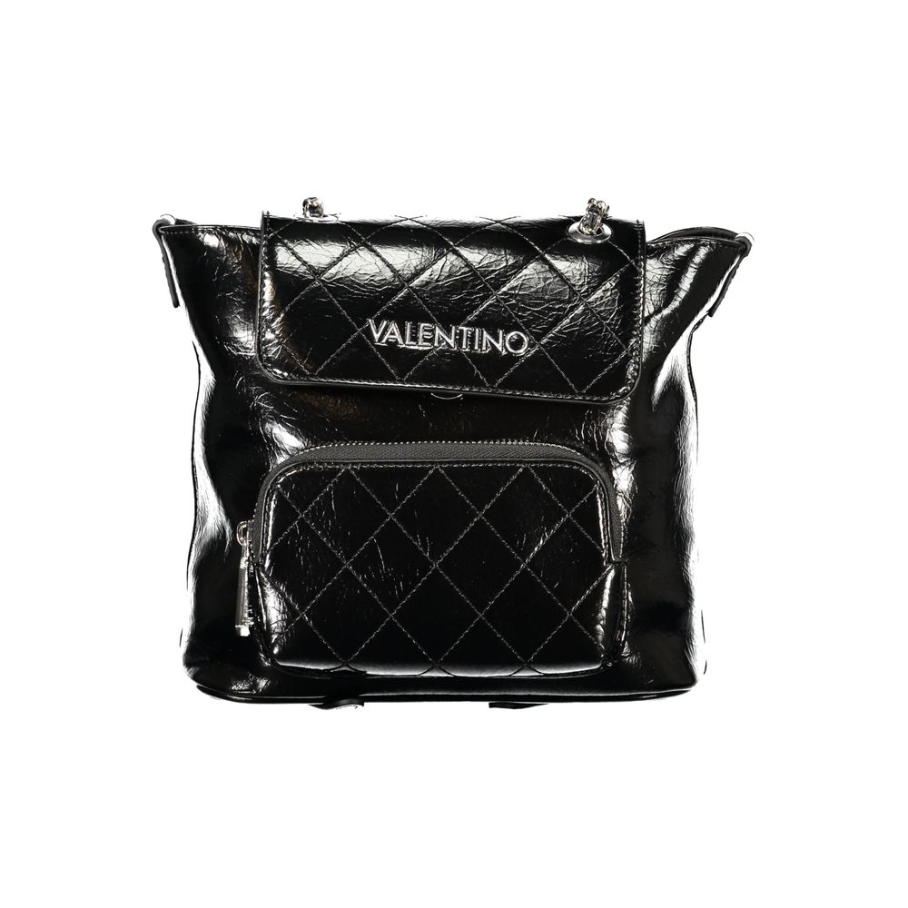 Mario Valentino Schwarzer Rucksack aus Polyurethan für Damen