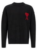 Ami Paris Schwarzer Wollcardigan