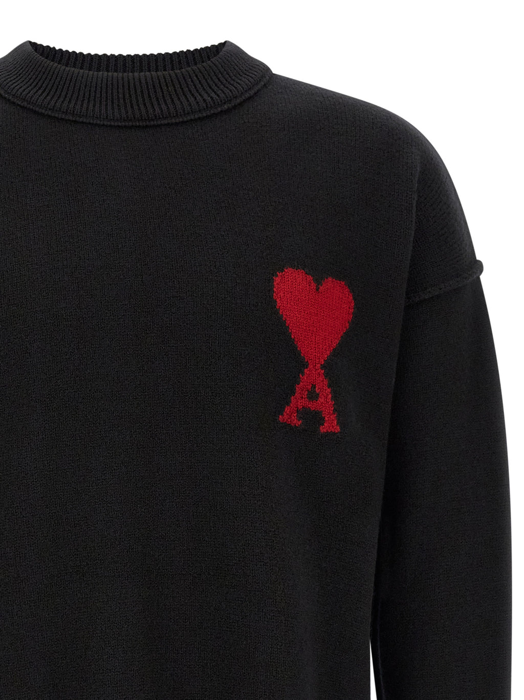Ami Paris Schwarzer Wollcardigan