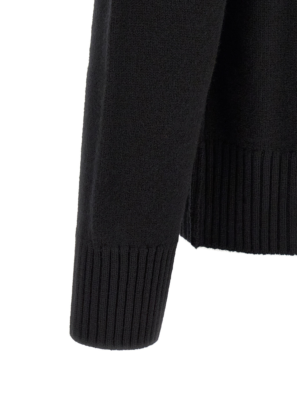 Ami Paris Schwarzer Wollcardigan