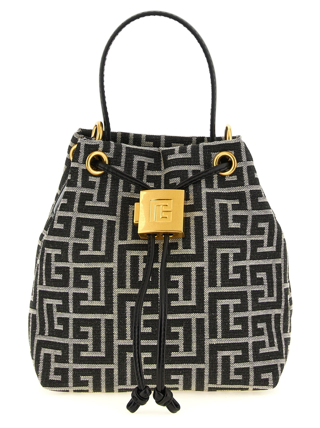 Balmain Zweifarbige Handtasche aus Polyester