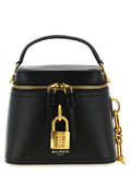 Balmain Schwarze Handtasche aus Büffelleder