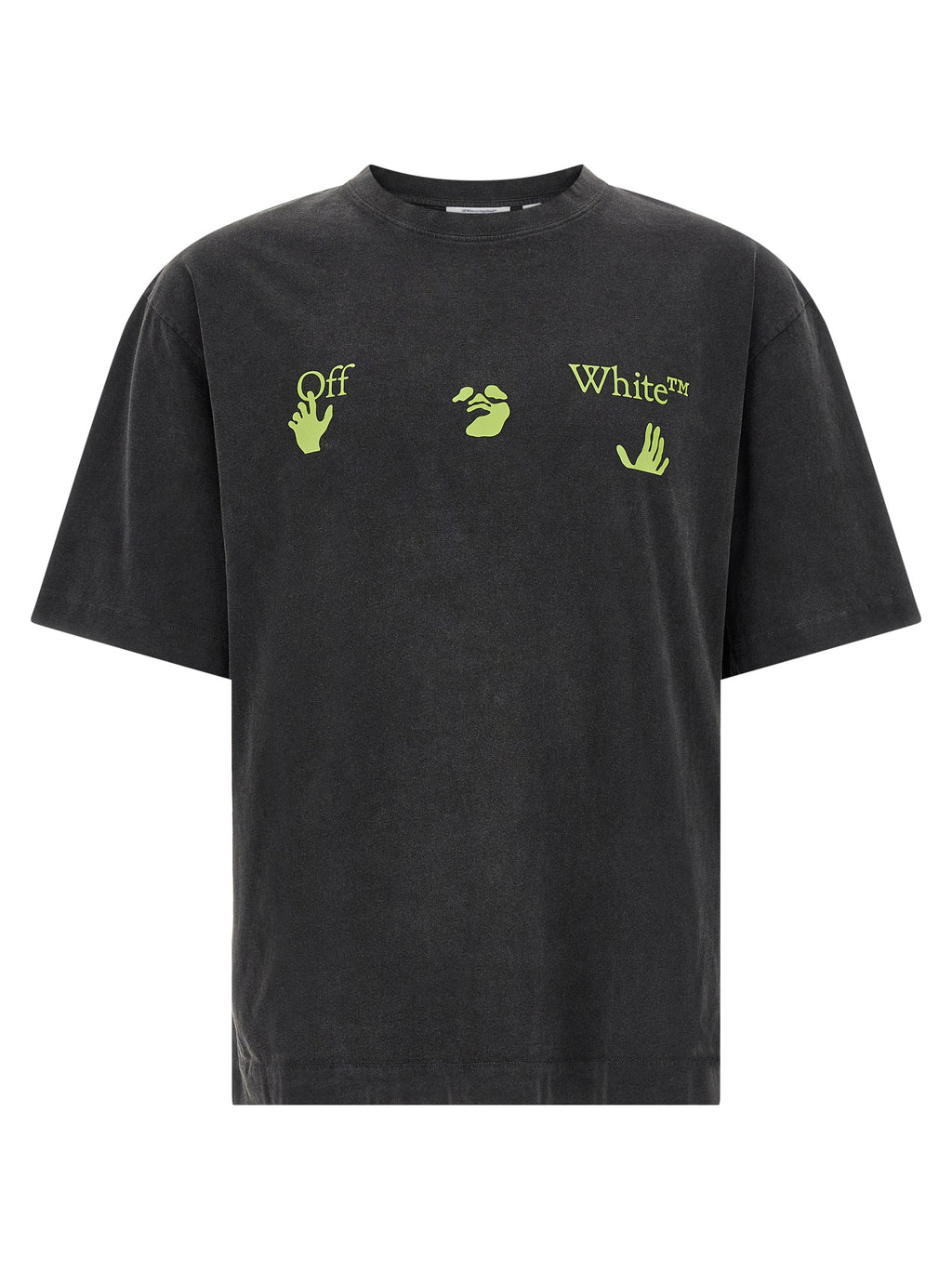 Off-White Schwarzes Baumwoll-T-Shirt