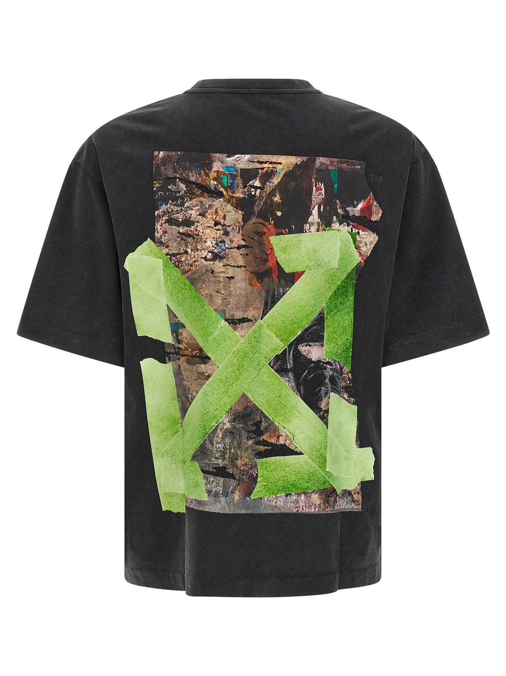 Off-White Schwarzes Baumwoll-T-Shirt