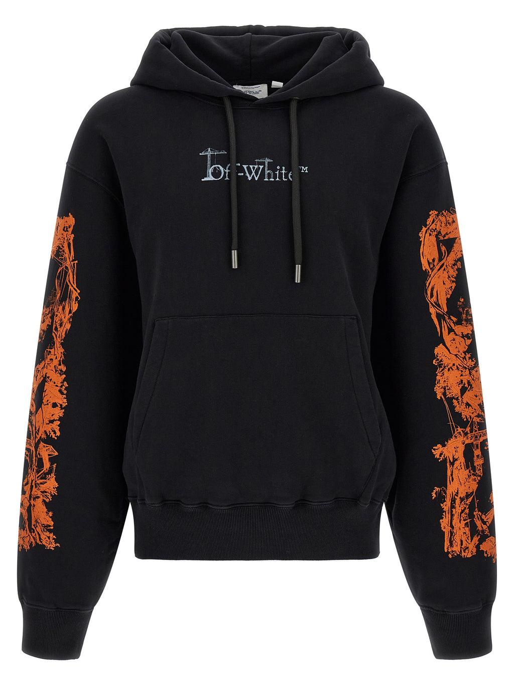 Off-White Schwarzer Baumwoll-Sweatshirt