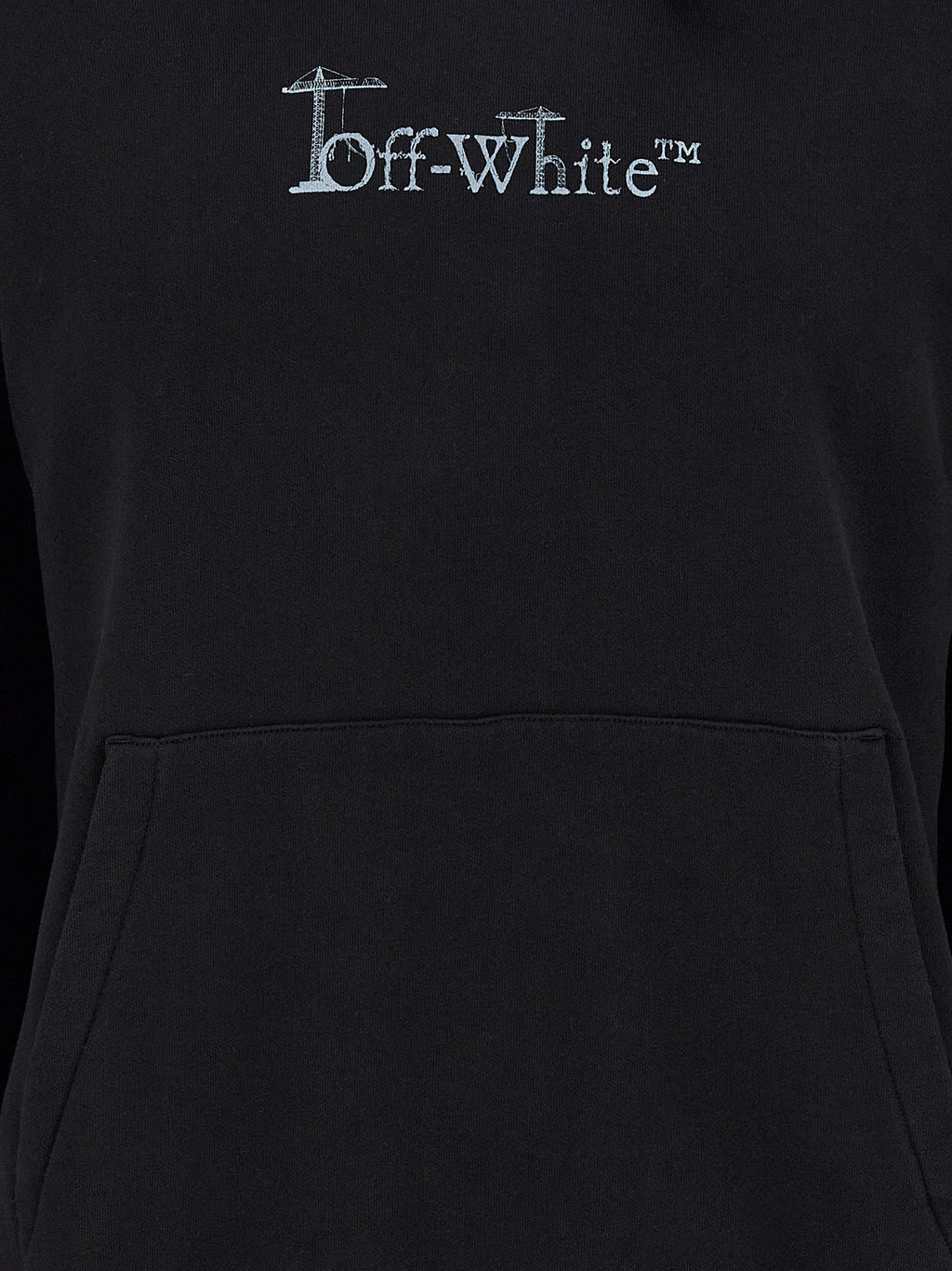 Off-White Schwarzer Baumwoll-Sweatshirt