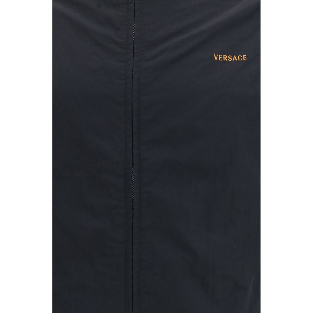 Versace Schwarzer Bomber aus Polyamid