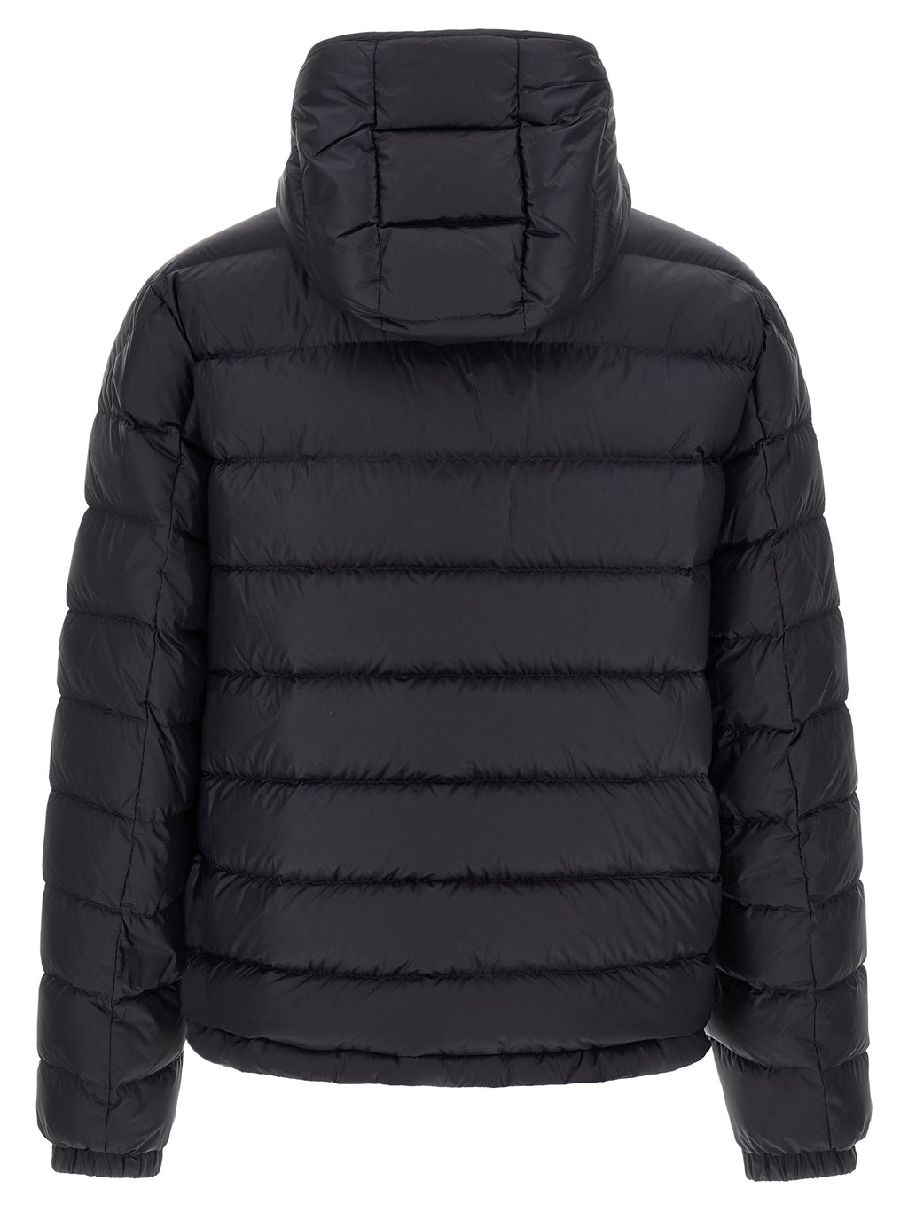 Moncler Blaue Polyamid-Jacke in voller Länge