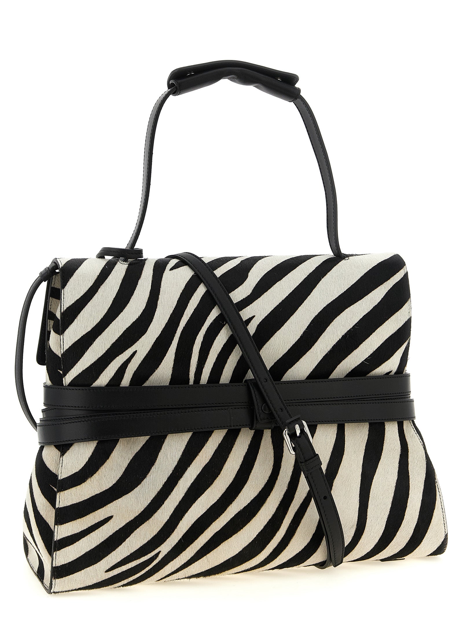 Moschino Zweifarbige Kalbsleder-Handtasche