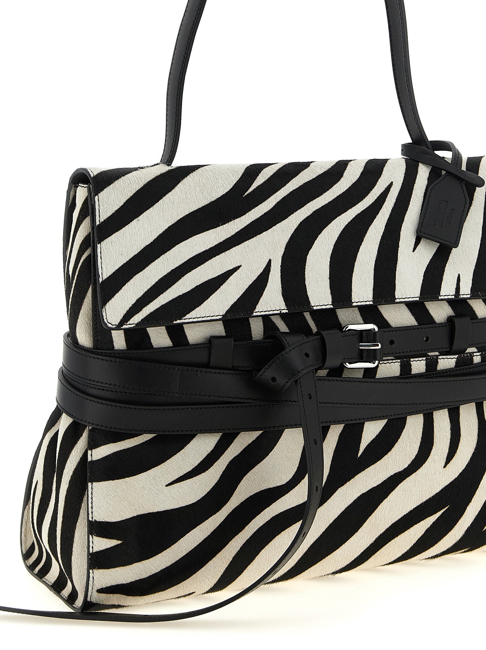 Moschino Zweifarbige Kalbsleder-Handtasche