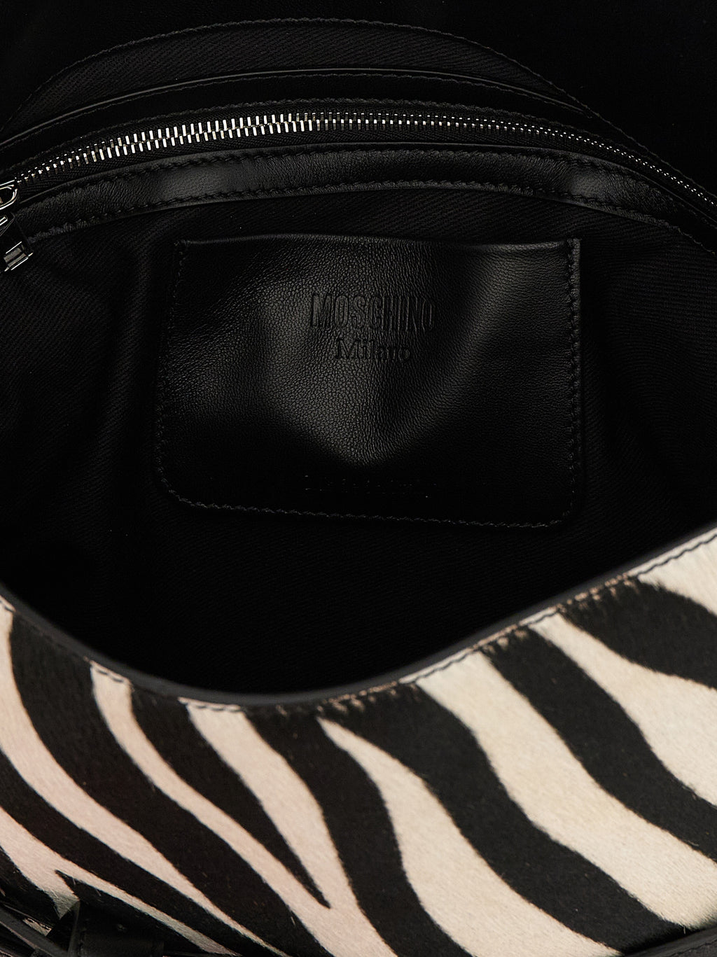 Moschino Zweifarbige Kalbsleder-Handtasche