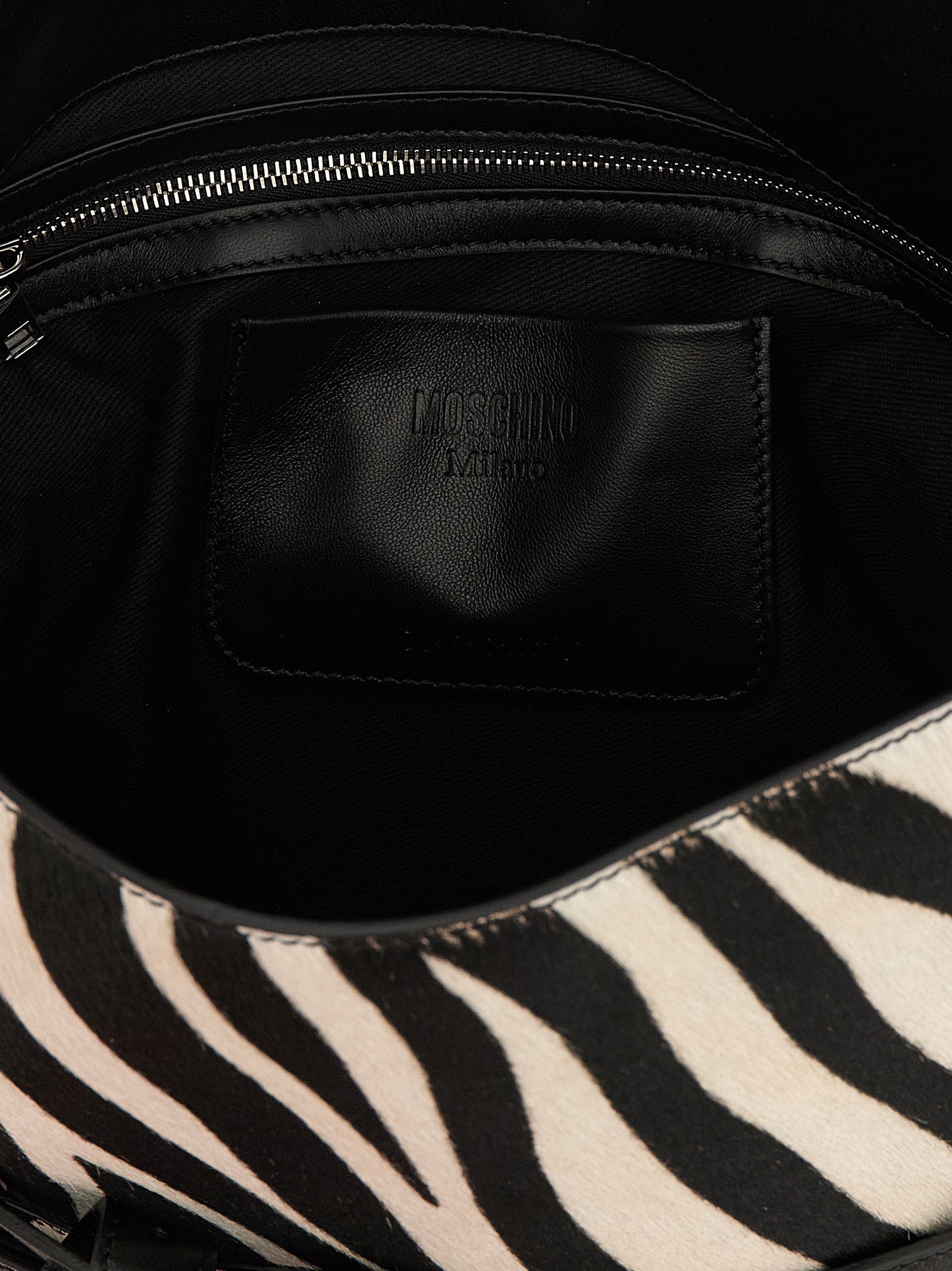 Moschino Zweifarbige Kalbsleder-Handtasche