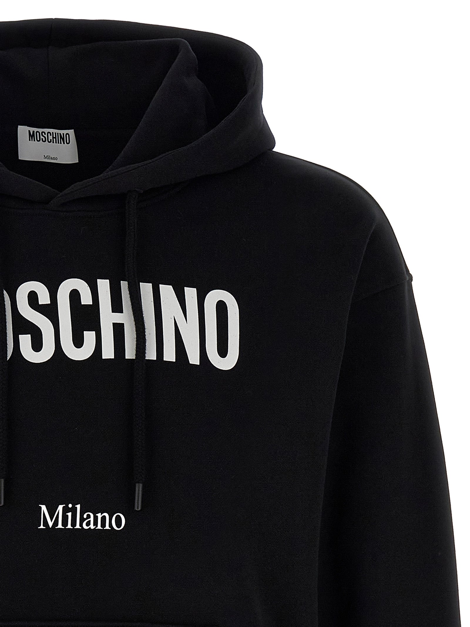 Moschino Schwarzer Baumwoll-Sweatshirt
