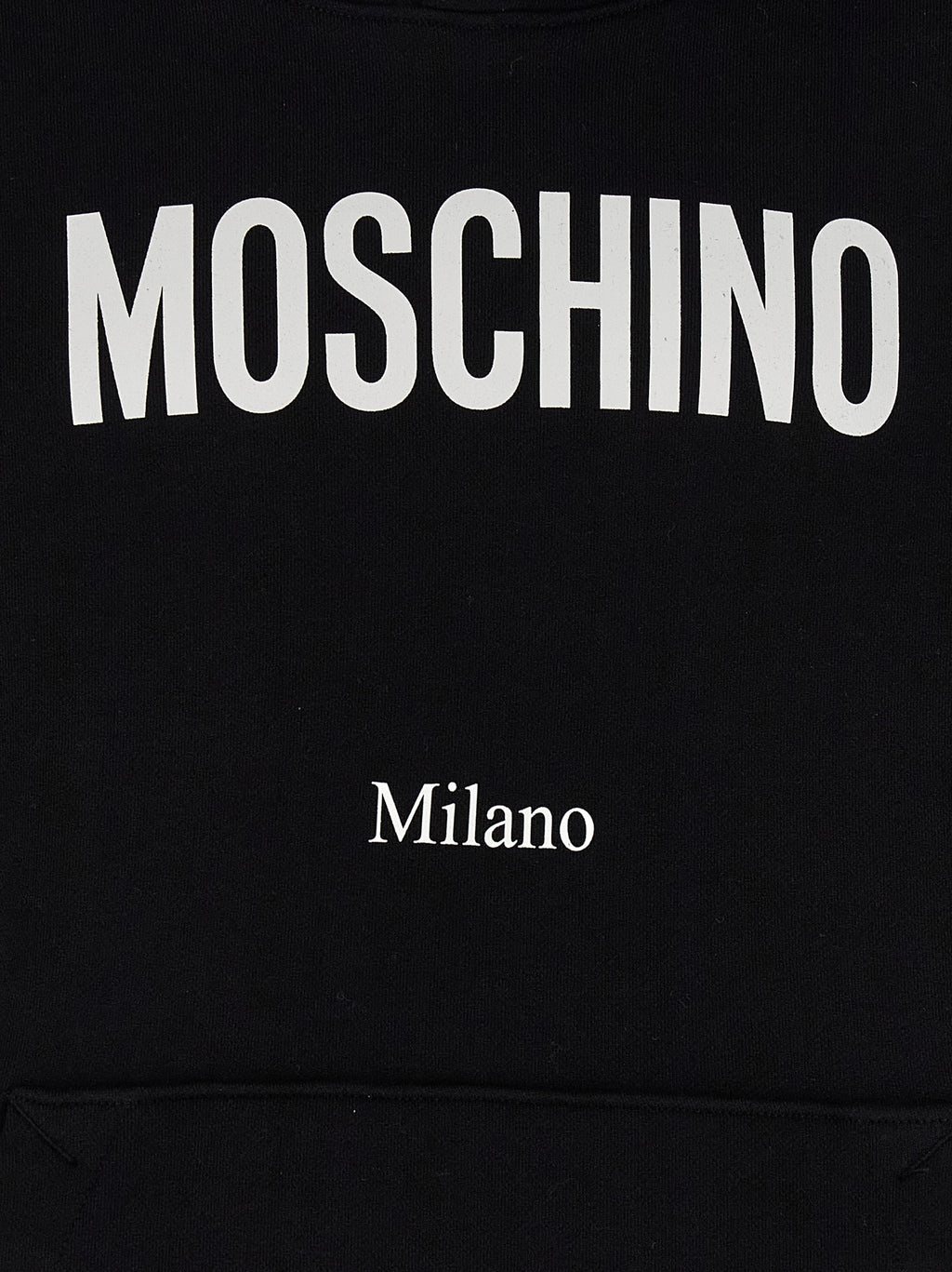 Moschino Schwarzer Baumwoll-Sweatshirt