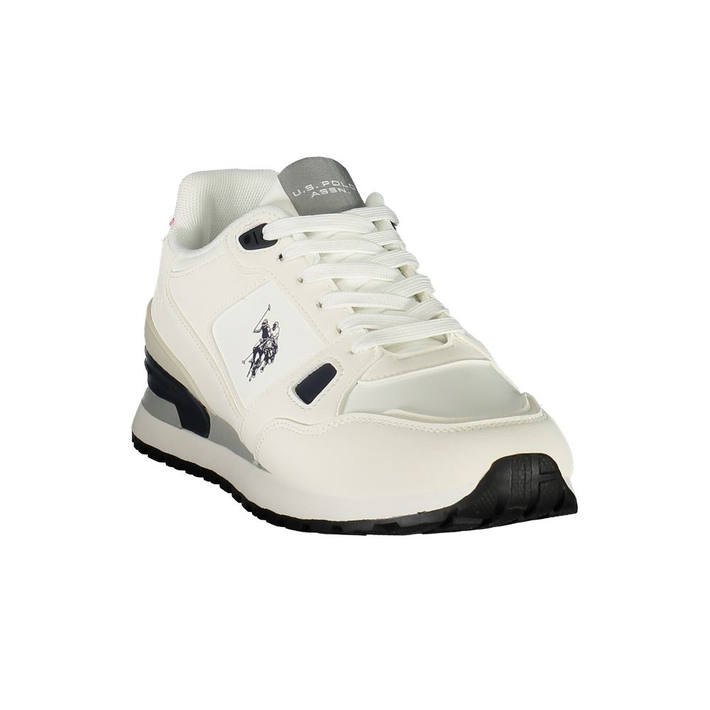 U.S. POLO ASSN. Herren-Sneaker aus weißem Polyurethan