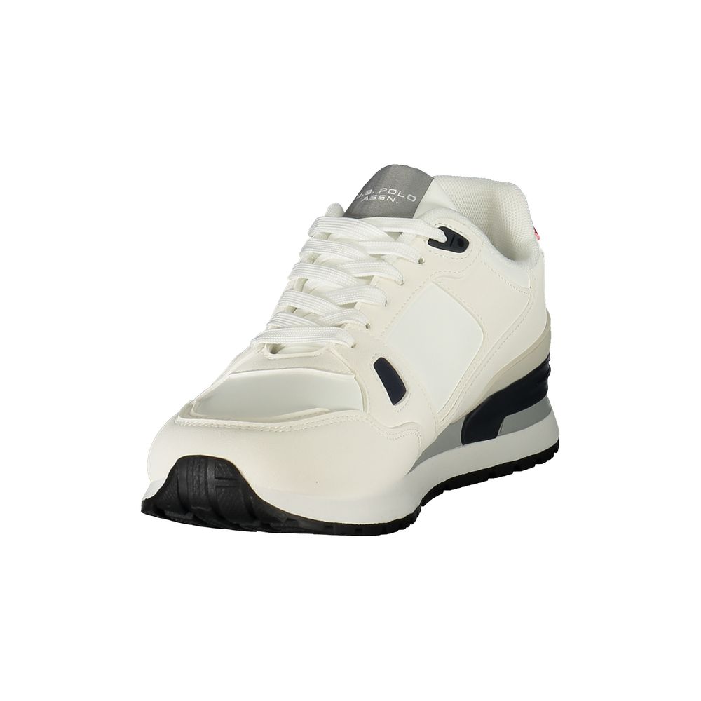 U.S. POLO ASSN. Herren-Sneaker aus weißem Polyurethan