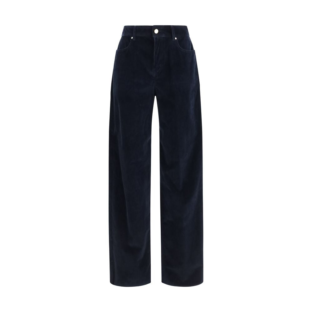 Max Mara Blaue Baumwollhose