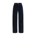 Max Mara Blaue Baumwollhose