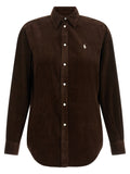 Polo Ralph Lauren Braune Baumwollbluse