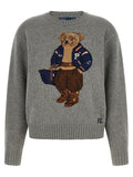 Polo Ralph Lauren Grauer Wollcardigan