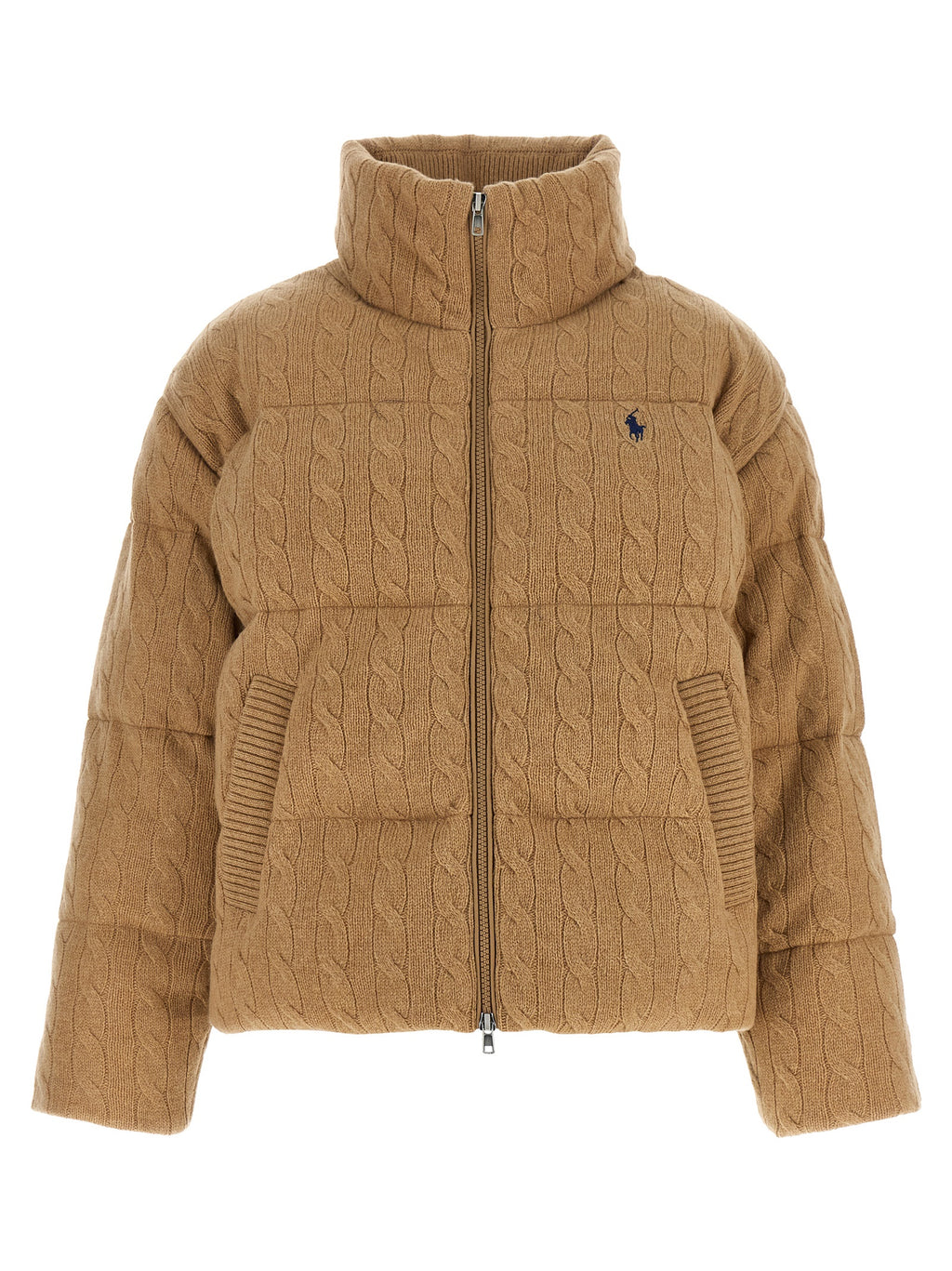 Polo Ralph Lauren Beige Wollmantel Lang