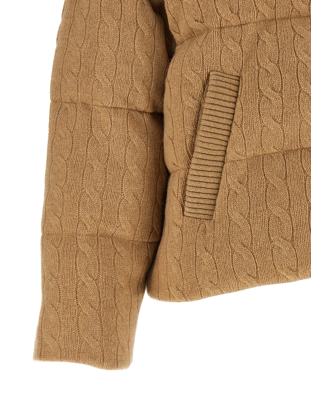 Polo Ralph Lauren Beige Wollmantel Lang