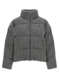 Polo Ralph Lauren Grauer Wollmantel in voller Länge