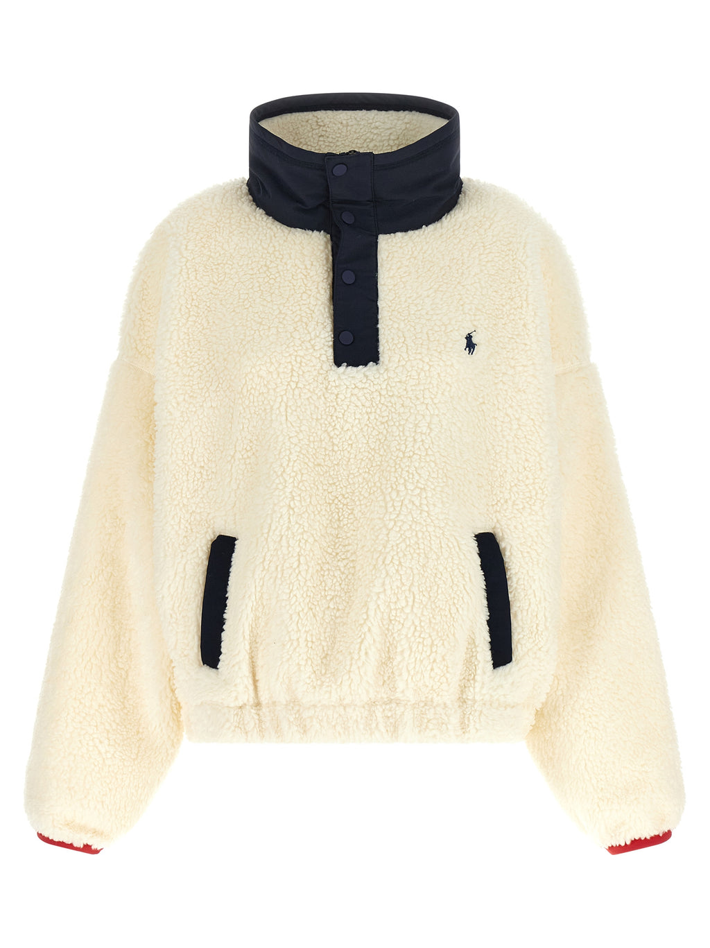 Polo Ralph Lauren Weiße Strickjacke aus Polyester