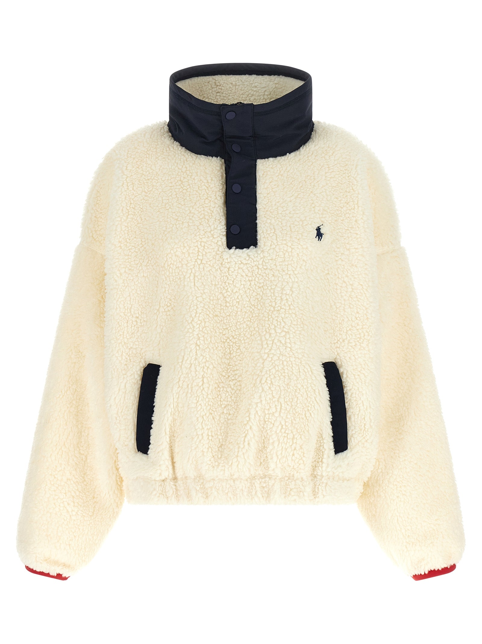 Polo Ralph Lauren Weiße Strickjacke aus Polyester