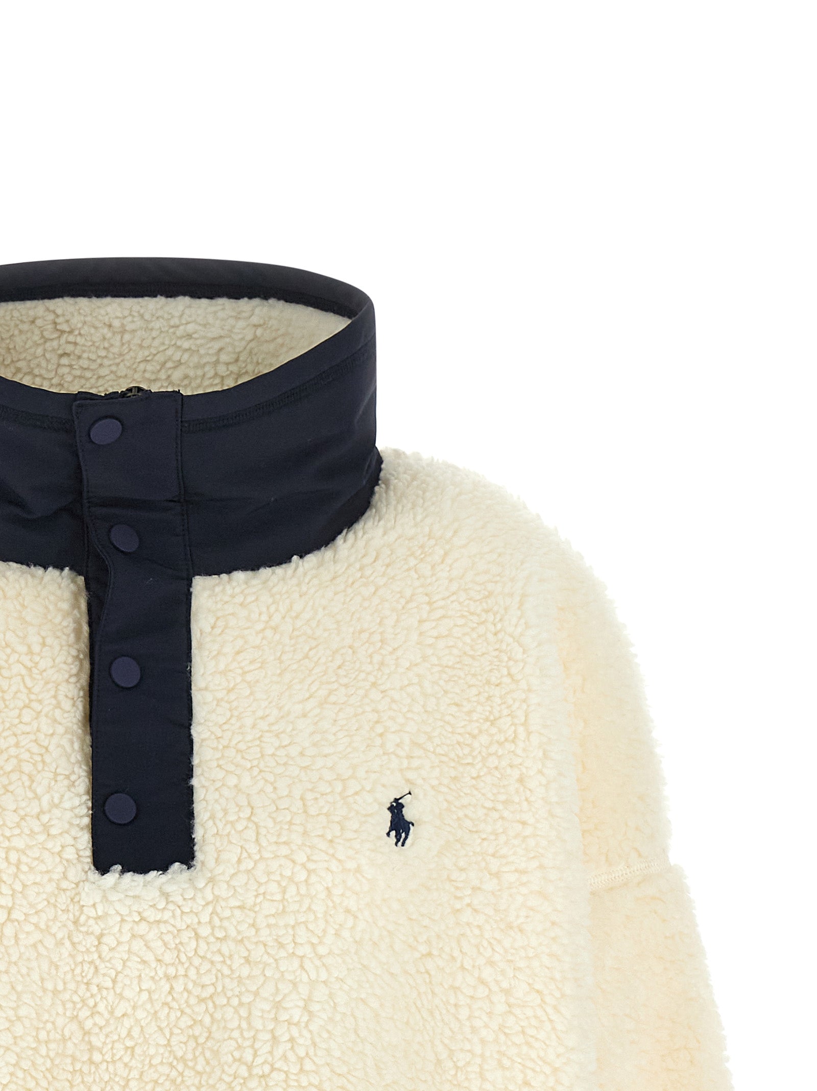 Polo Ralph Lauren Weiße Strickjacke aus Polyester