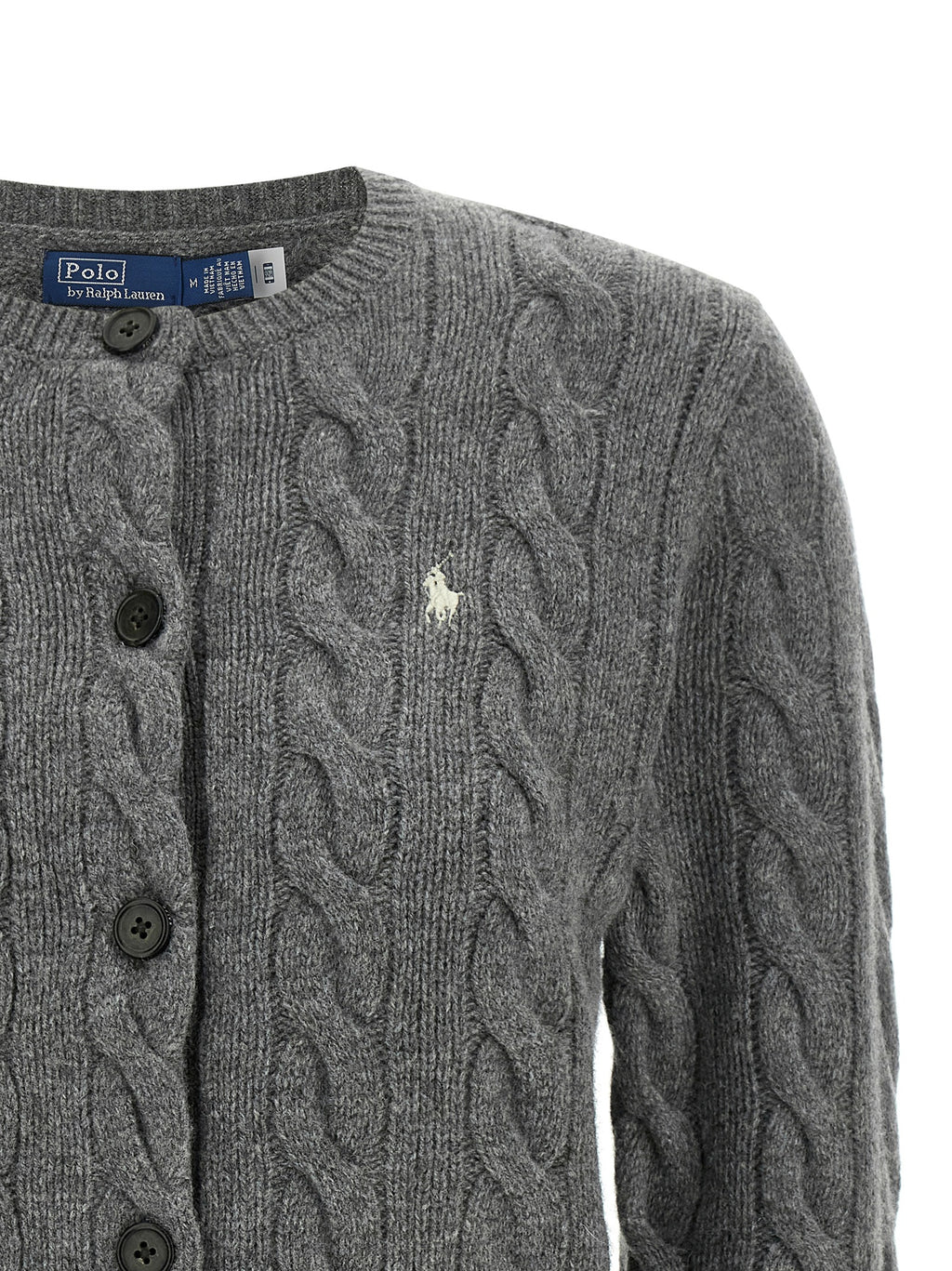 Polo Ralph Lauren Grauer Wollcardigan