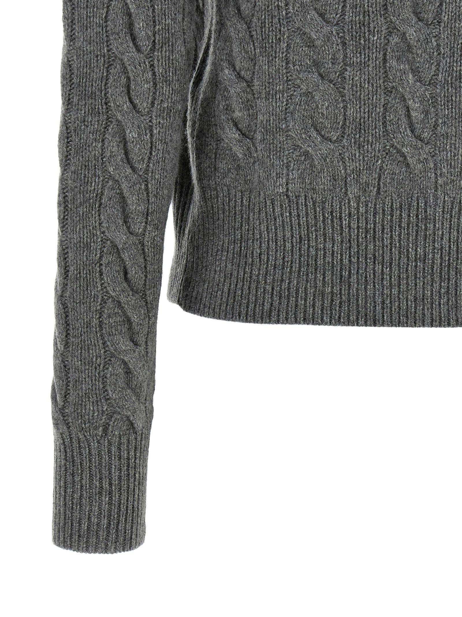 Polo Ralph Lauren Grauer Wollcardigan