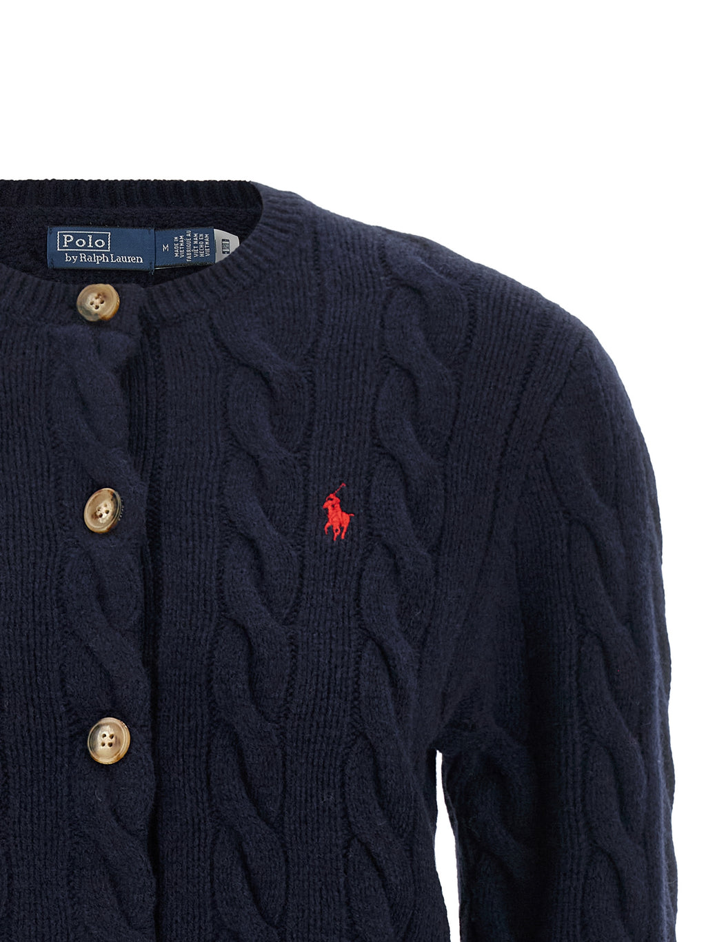 Polo Ralph Lauren Blauer Wollcardigan