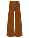 Polo Ralph Lauren Braune Baumwollhose mit ausgestelltem Bein