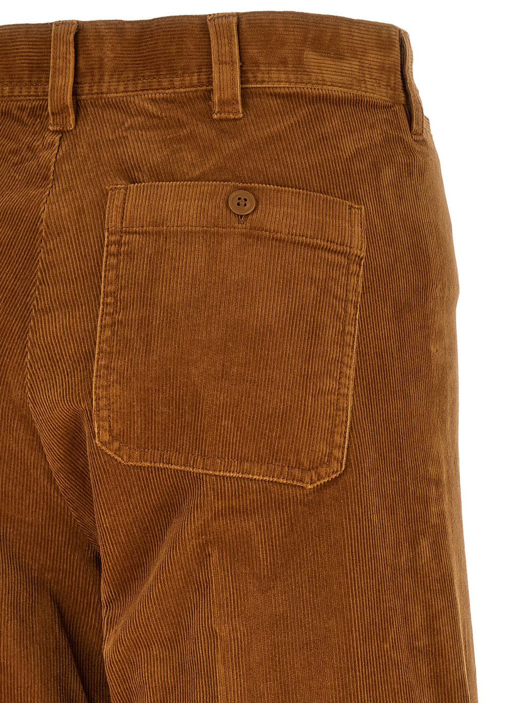 Polo Ralph Lauren Braune Baumwollhose mit ausgestelltem Bein