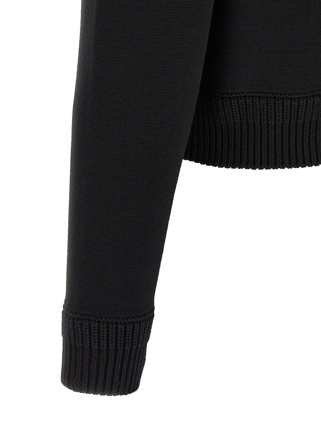 Moncler Schwarzer Cardigan aus Polyamid