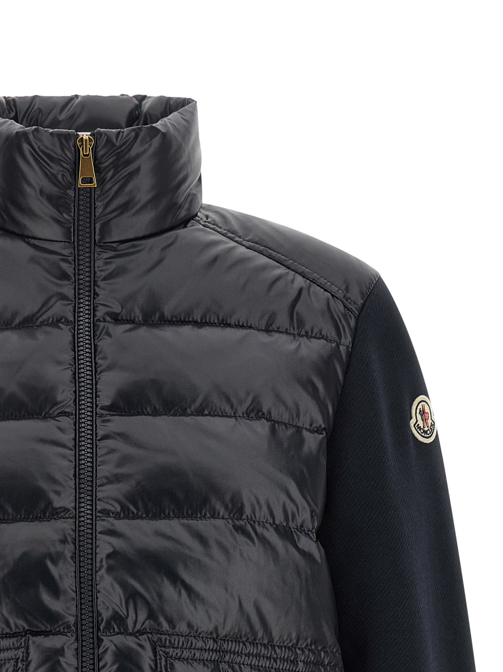 Moncler Blauer Cardigan aus Polyamid