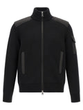 Moncler Schwarzer Cardigan aus Polyamid